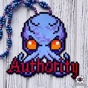 Mind Flayer Squid Baldur's Gate 3 Perler Necklace